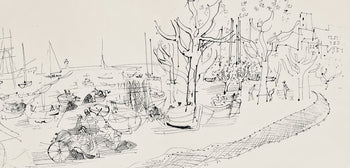 Raoul Dufy, Composition, Les Ctes Normandes, Lithograph