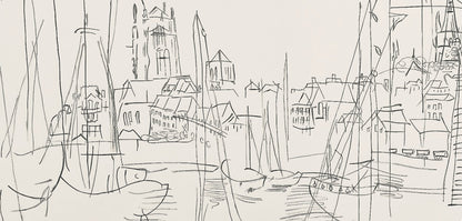 Raoul Dufy, Composition, Les Ctes Normandes, Lithograph