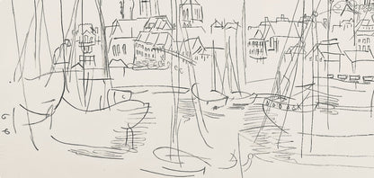 Raoul Dufy, Composition, Les Ctes Normandes, Lithograph