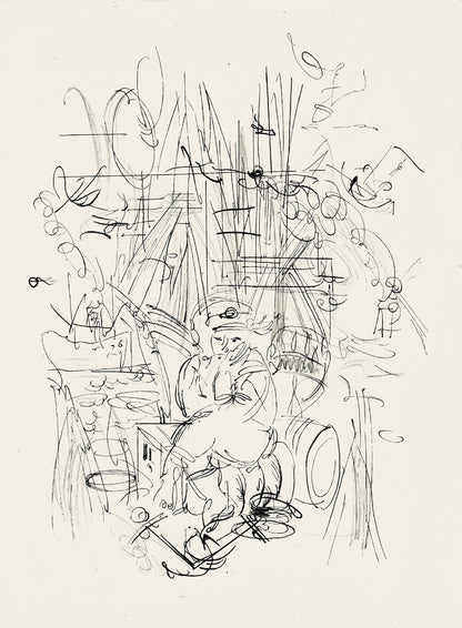 Raoul Dufy, Composition, Les Ctes Normandes, Lithograph