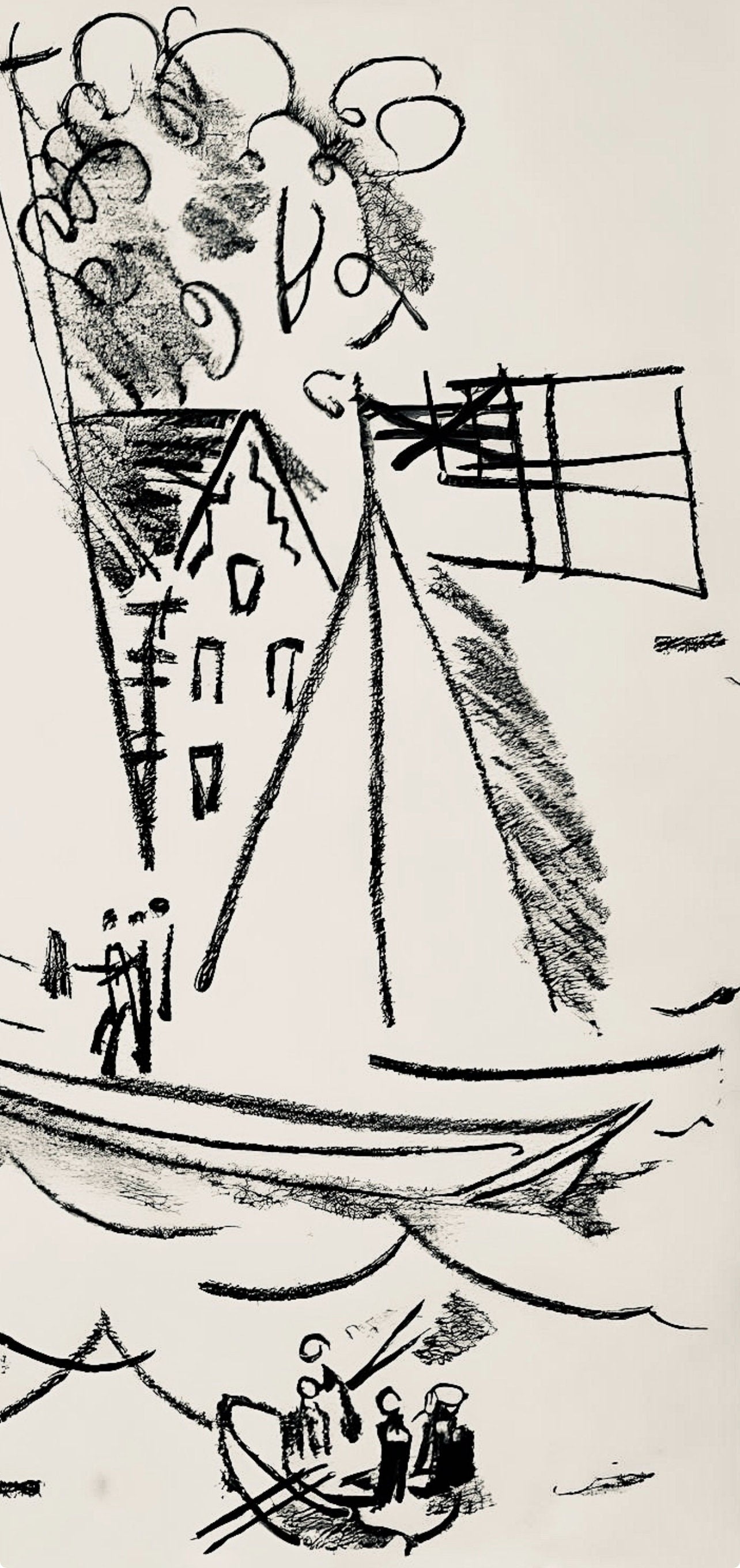 Raoul Dufy, Composition, Les Ctes Normandes, Lithograph