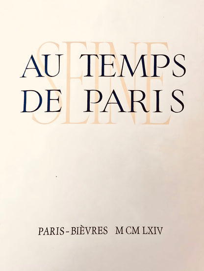 Isis Kischka, Pont Des Arts, Au Temps De Paris Seine, Lithograph