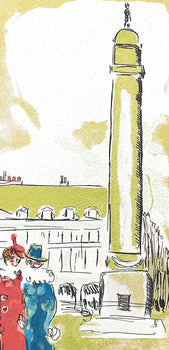 Kees Van Dongen, Place Vendme, Au Temps De Paris Seine, Lithograph