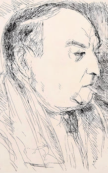 Andr Dunoyer De Segonzac, Portrait De L'Auteur, Au Temps De Paris Seine, Lithograph