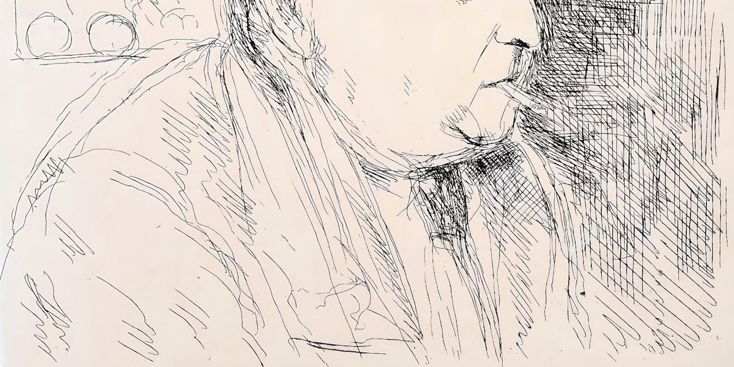 Andr Dunoyer De Segonzac, Portrait De L'Auteur, Au Temps De Paris Seine, Lithograph