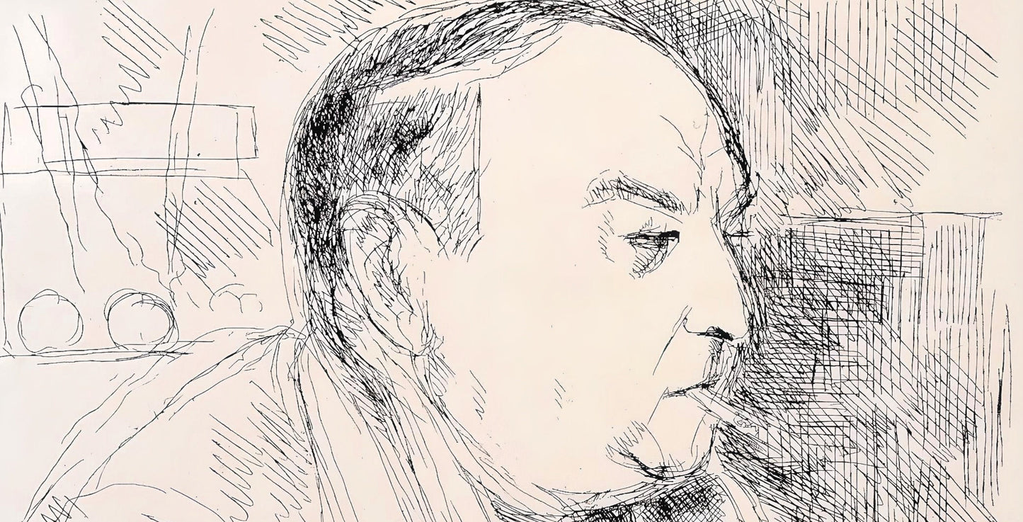 Andr Dunoyer De Segonzac, Portrait De L'Auteur, Au Temps De Paris Seine, Lithograph