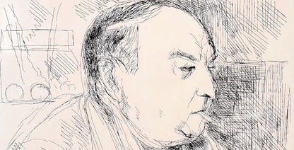 Andr Dunoyer De Segonzac, Portrait De L'Auteur, Au Temps De Paris Seine, Lithograph