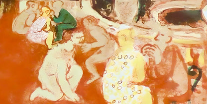 Maurice Savin, Le Luxembourg, Au Temps De Paris Seine, Lithograph