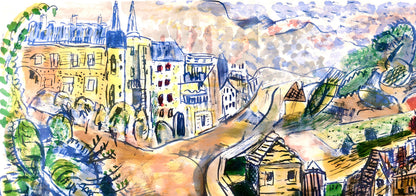 Michel Kikone, Les Invalides, Au Temps De Paris Seine, Lithograph