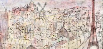 Edouard Goerg, Du Balcon, Au Temps De Paris Seine, Lithograph