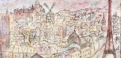 Edouard Goerg, Du Balcon, Au Temps De Paris Seine, Lithograph