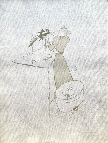Henri De Toulouse-Lautrec, La Modiste, Tlautrec, Philadelphia Museum Of Art, Lithograph