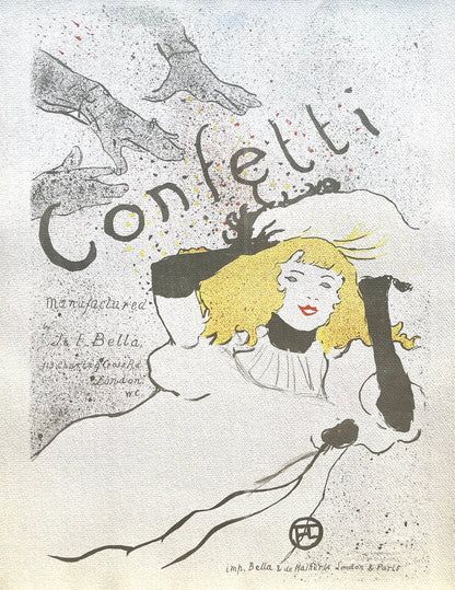 Henri De Toulouse-Lautrec, Confetti, Tlautrec, Philadelphia Museum Of Art, Lithograph