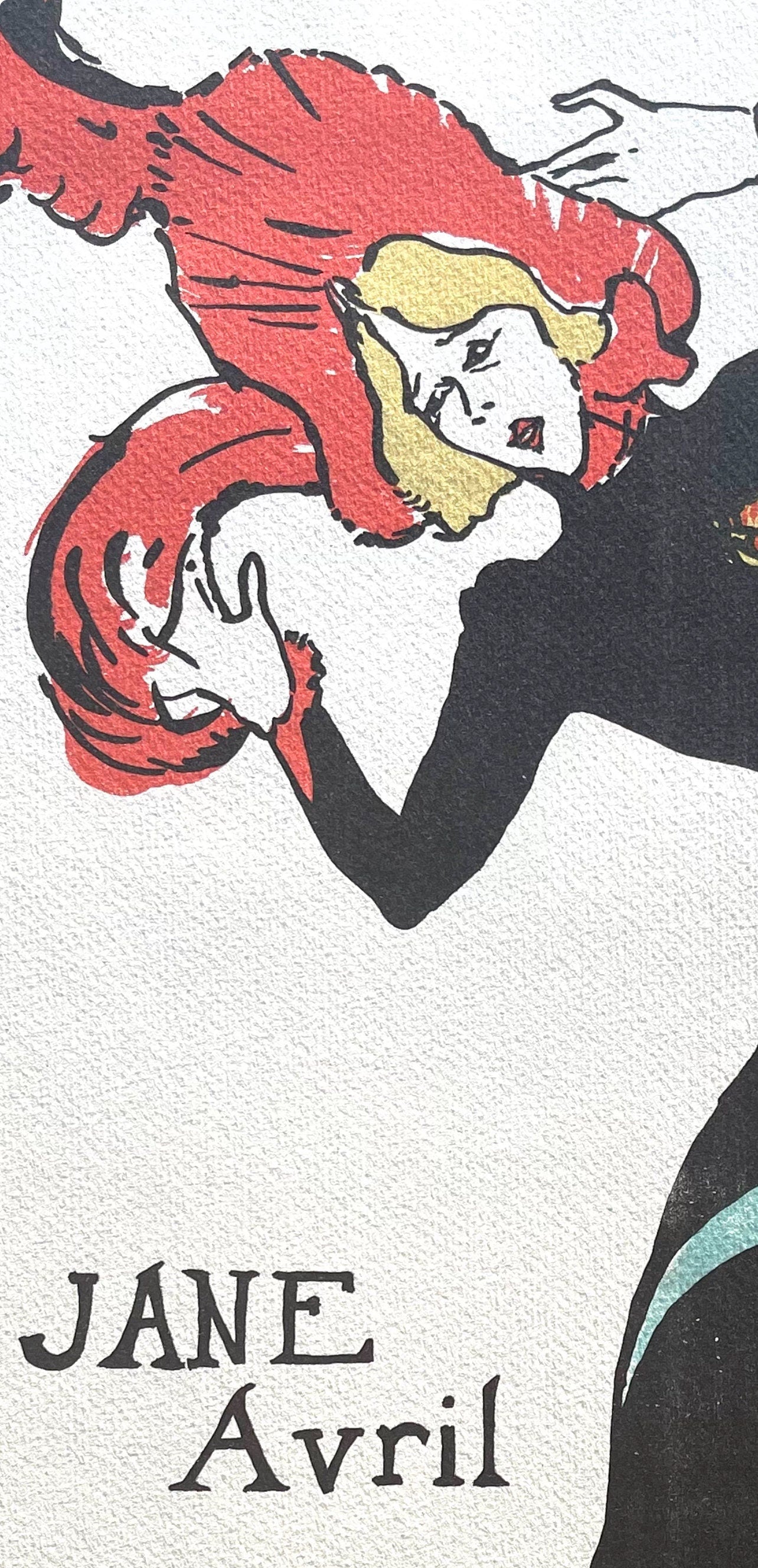 Henri De Toulouse-Lautrec, Jane Avril, Tlautrec, Philadelphia Museum Of Art, Lithograph