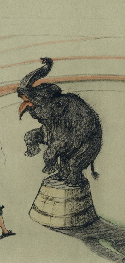 Henri De Toulouse-Lautrec, Elephant En Liberte, The Circus By Toulouse-Lautrec, Lithograph