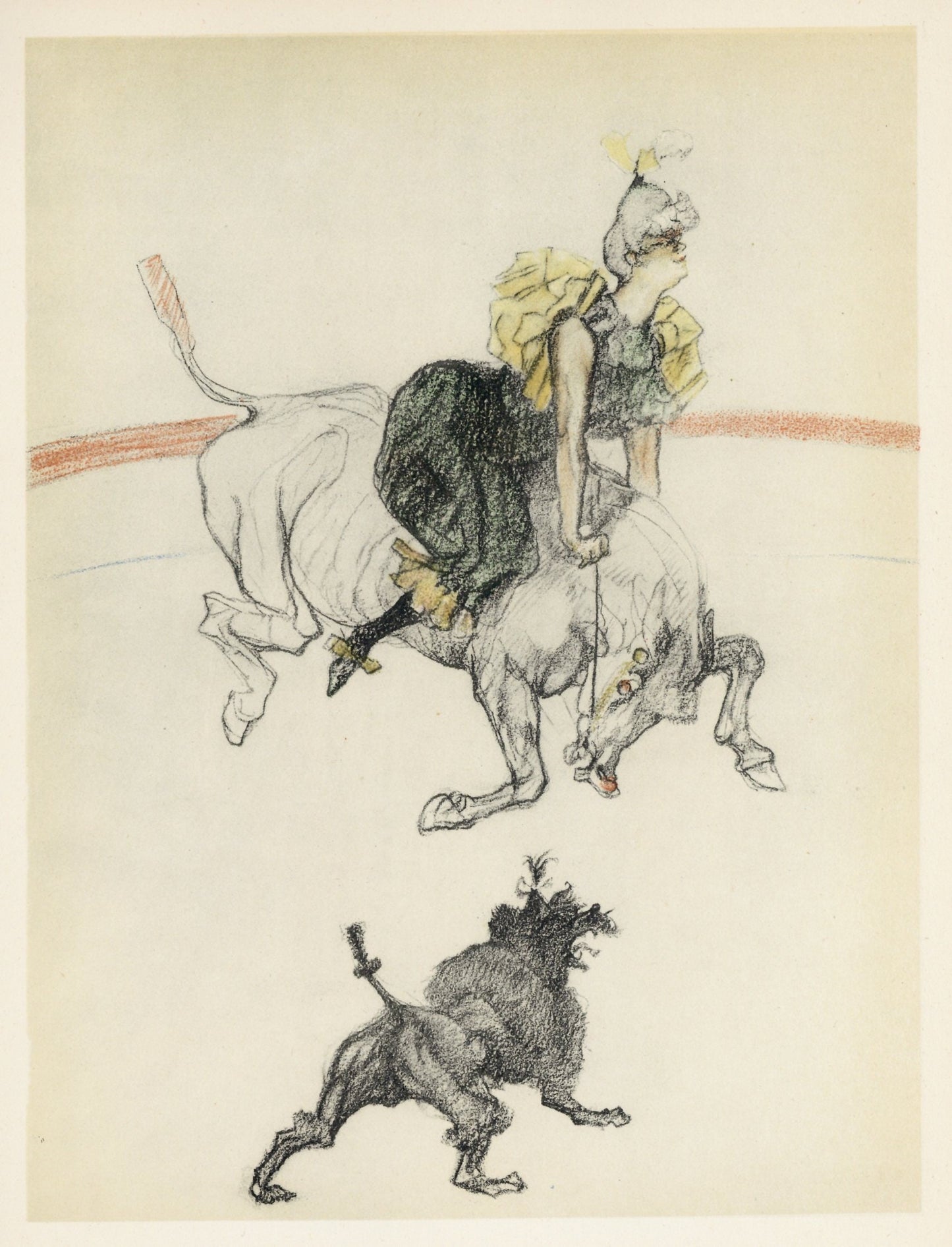 Henri De Toulouse-Lautrec, Dans Les Coulisses, The Circus By Toulouse-Lautrec, Lithograph