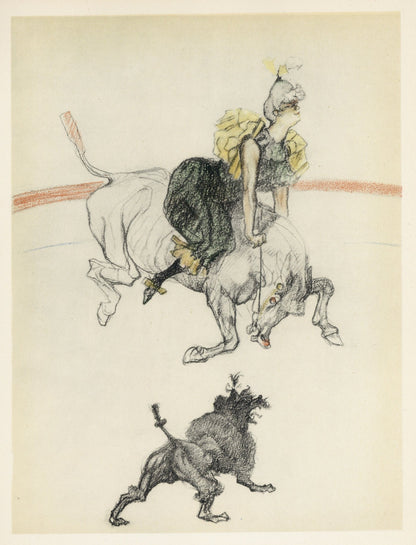 Henri De Toulouse-Lautrec, Dans Les Coulisses, The Circus By Toulouse-Lautrec, Lithograph