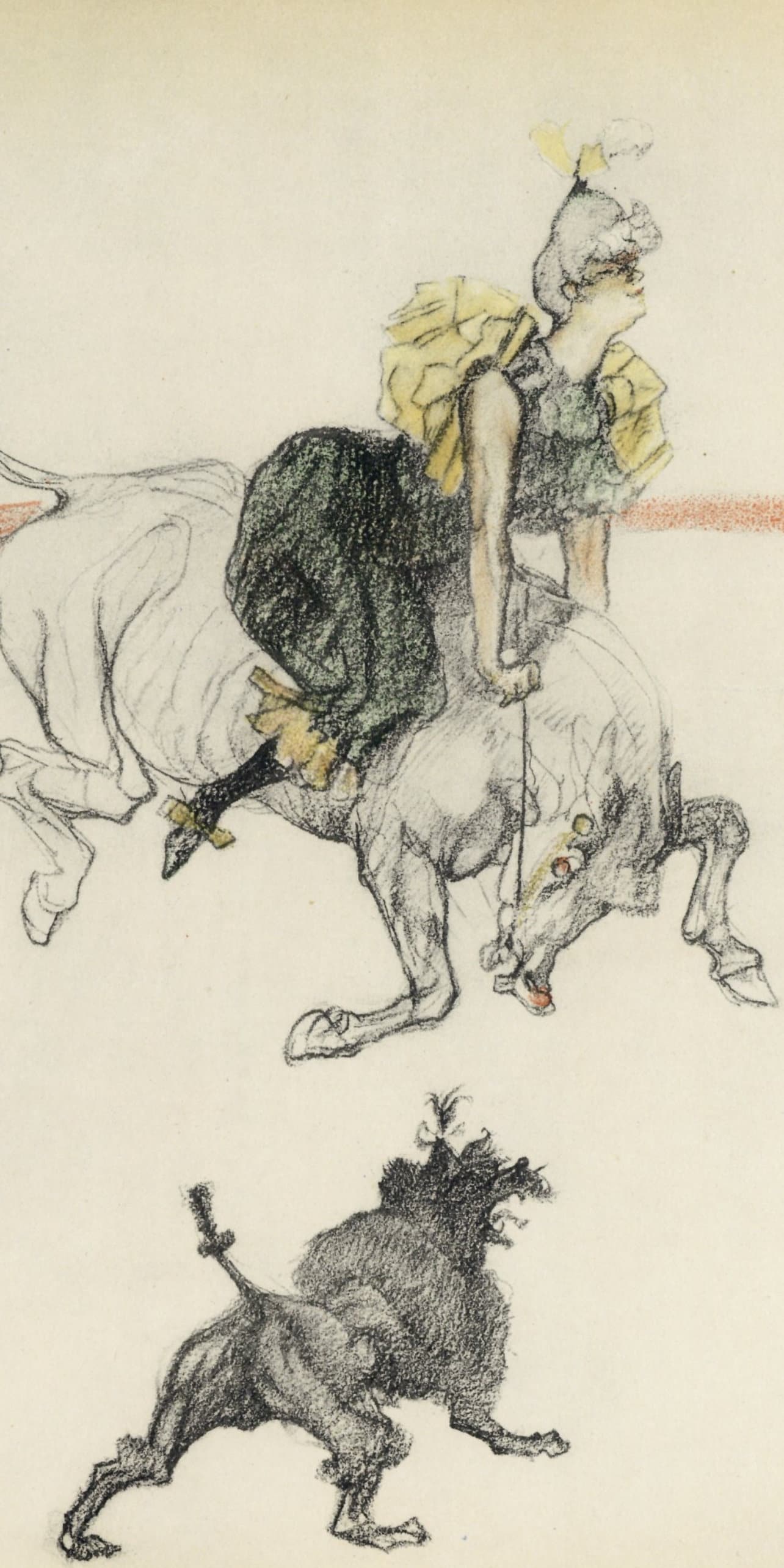 Henri De Toulouse-Lautrec, Dans Les Coulisses, The Circus By Toulouse-Lautrec, Lithograph