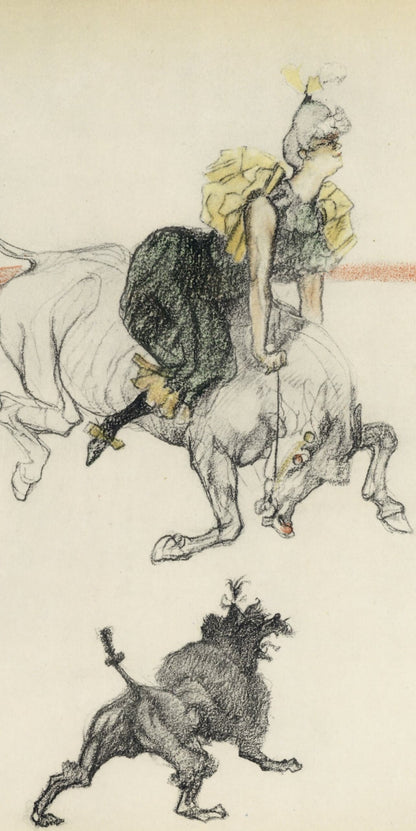 Henri De Toulouse-Lautrec, Dans Les Coulisses, The Circus By Toulouse-Lautrec, Lithograph