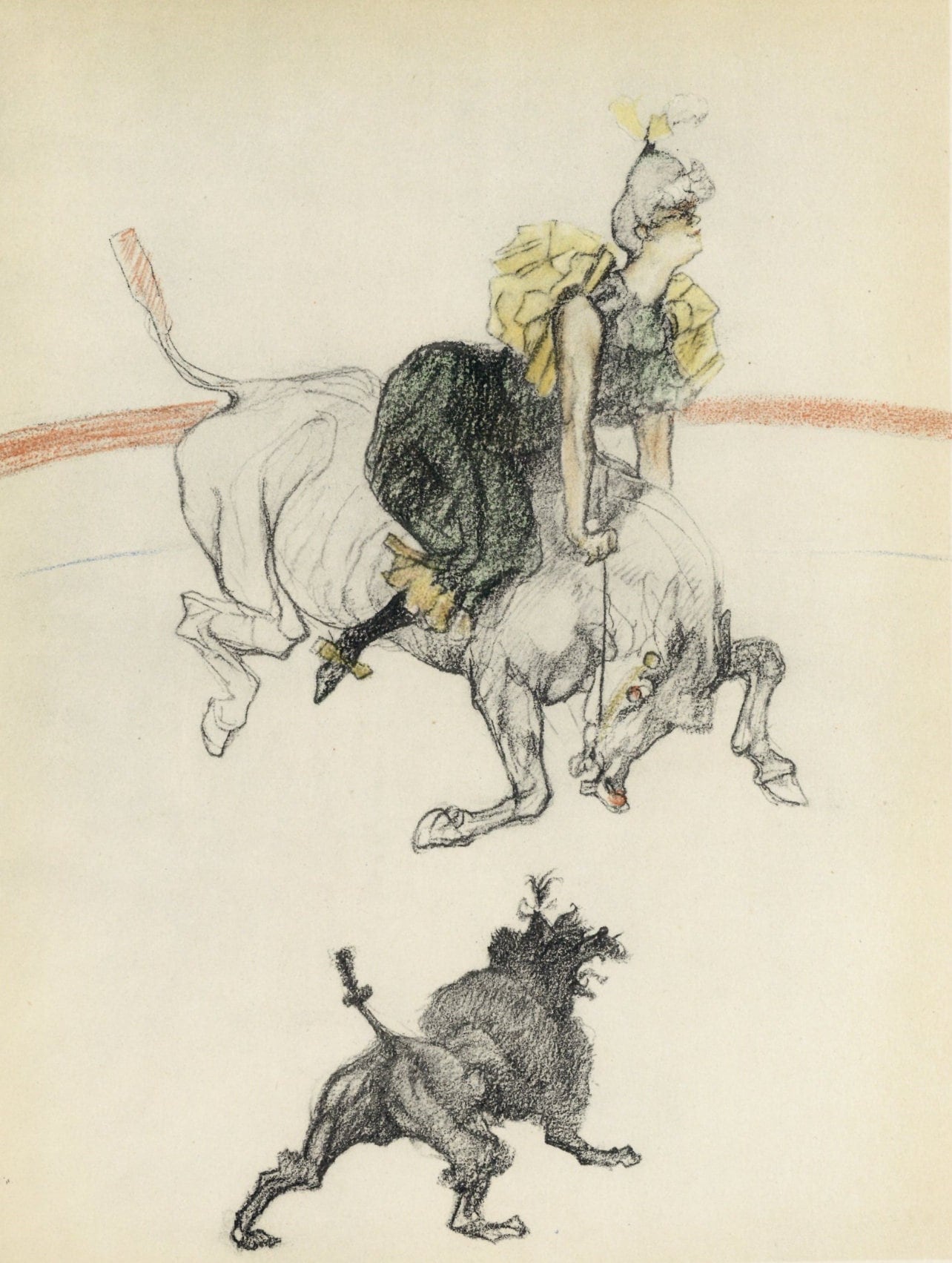 Henri De Toulouse-Lautrec, Dans Les Coulisses, The Circus By Toulouse-Lautrec, Lithograph
