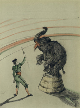 Henri De Toulouse-Lautrec, Elephant En Liberte, The Circus By Toulouse-Lautrec, Lithograph