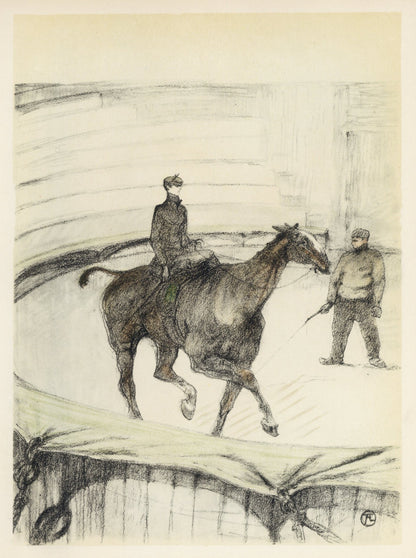 Henri De Toulouse-Lautrec, Travail De Repetition, The Circus By Toulouse-Lautrec, Lithograph