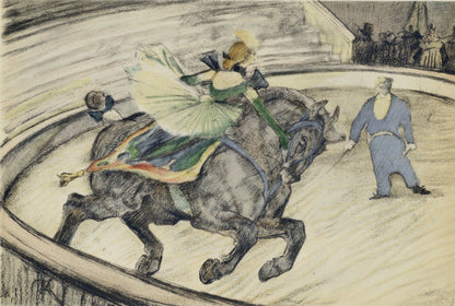Henri De Toulouse-Lautrec, Travail Sur Le Panneau, The Circus By Toulouse-Lautrec, Lithograph