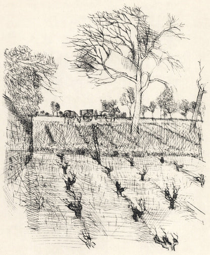 Maurice Brianchon, L'Hiver, Vins, Fleurs Et Flammes, Lithograph