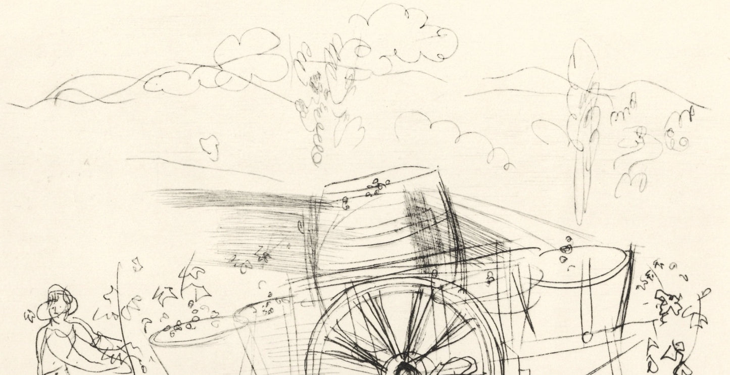 Raoul Dufy, Vendanges, Vins, Fleurs Et Flammes, Lithograph