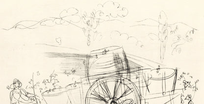 Raoul Dufy, Vendanges, Vins, Fleurs Et Flammes, Lithograph