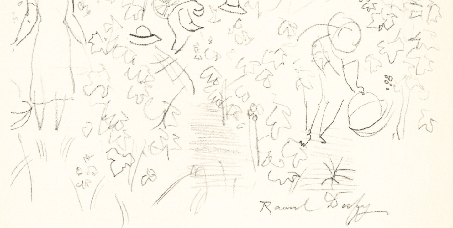 Raoul Dufy, Coteaux En Septembre, Vins, Fleurs Et Flammes, Lithograph