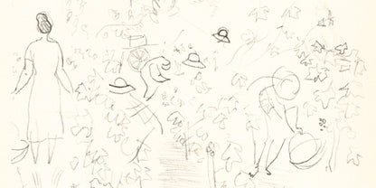 Raoul Dufy, Coteaux En Septembre, Vins, Fleurs Et Flammes, Lithograph