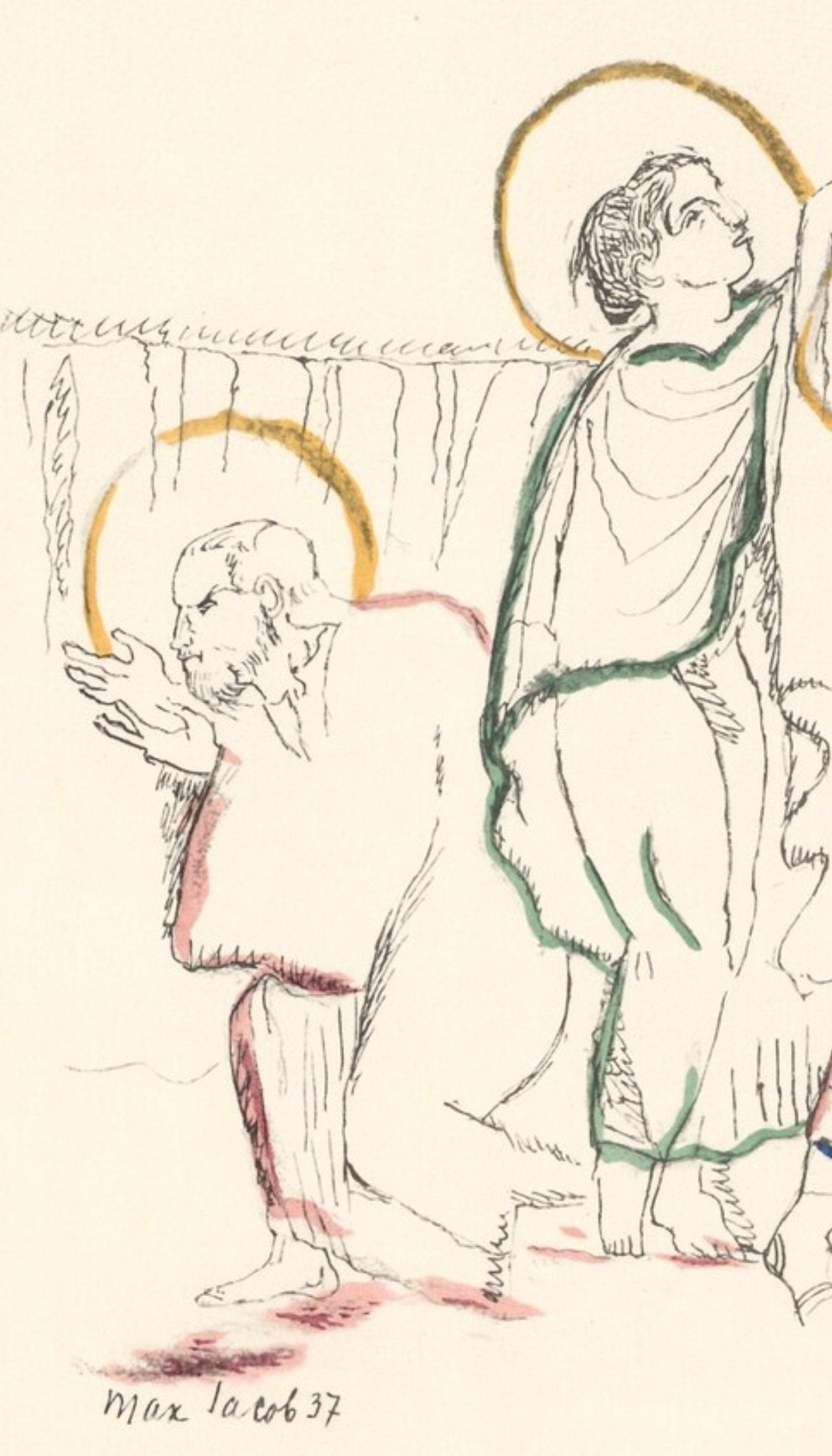 Max Jacob, Le Vin De La Cne, Vins, Fleurs Et Flammes, Lithograph