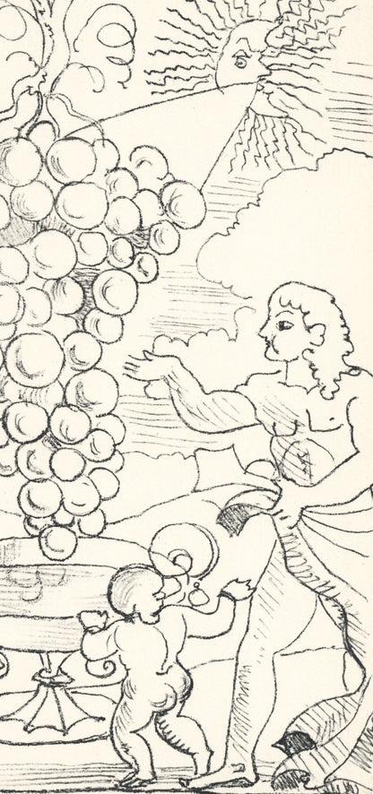 Andr Derain, Age D'Or Et Terre Promise, Vins, Fleurs Et Flammes, Lithograph