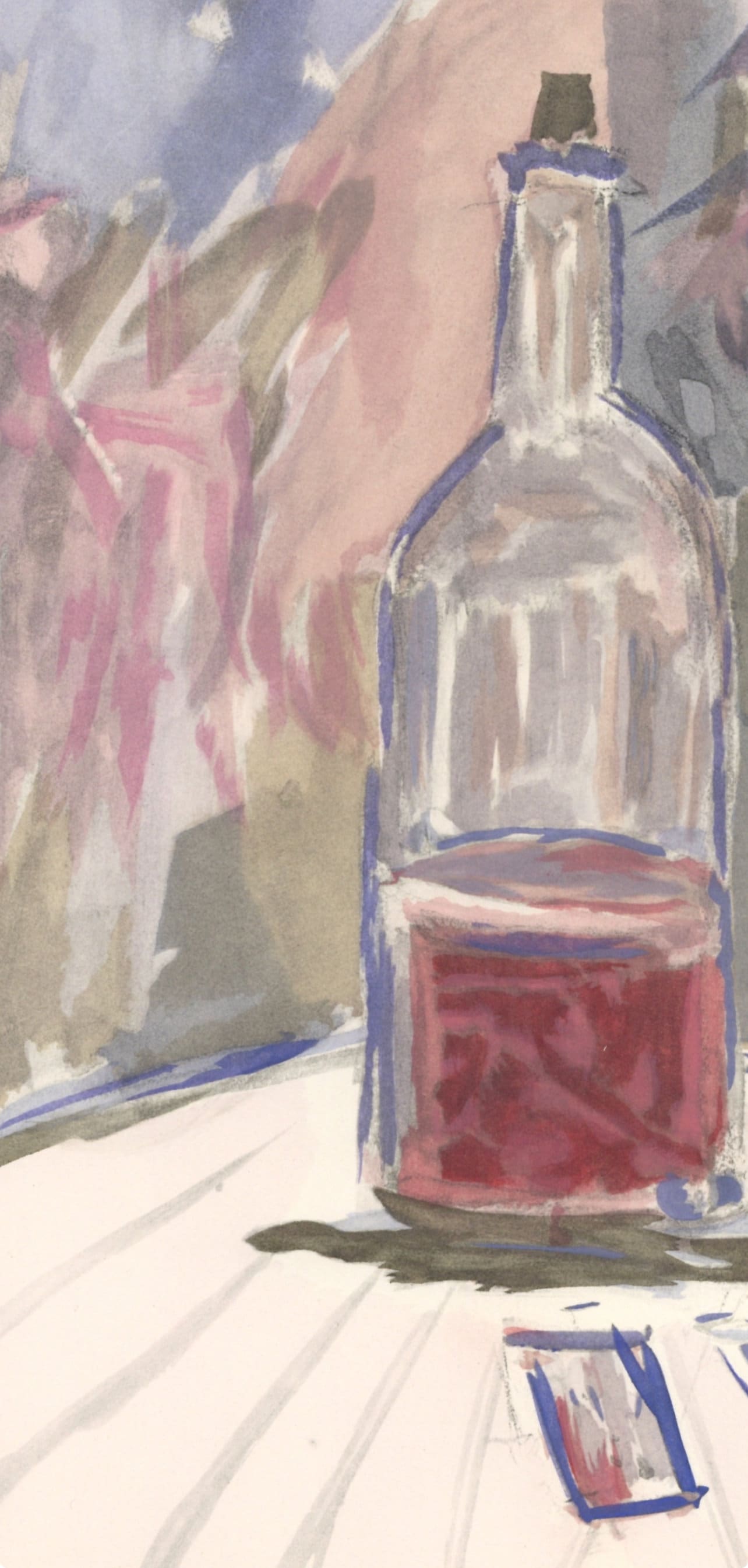 Maurice Utrillo, Vin D'Honneur, Vins, Fleurs Et Flammes, Lithograph