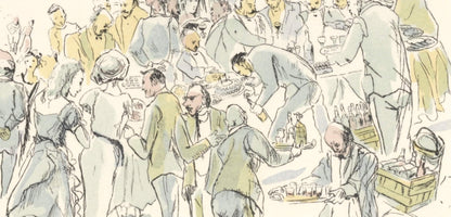 Lonard Tsugouharu Foujita (?? ??), Garden Party, Vins, Fleurs Et Flammes, Lithograph