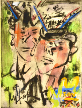 Gen Paul, Le Quart Du Tourlourou, Vins, Fleurs Et Flammes, Lithograph