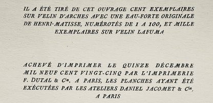 Henri Matisse, Composition (Dutel 3), Dessins De Henri-Matisse, Lithograph