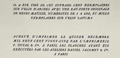 Henri Matisse, Composition (Dutel 3), Dessins De Henri-Matisse, Lithograph