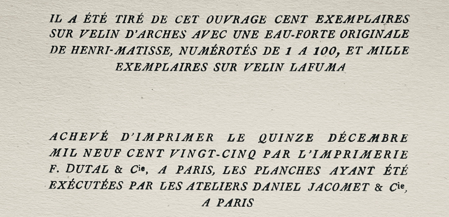 Henri Matisse, Composition (Dutel 3), Dessins De Henri-Matisse, Lithograph