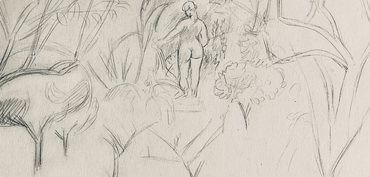 Henri Matisse, Composition (Dutel 3), Dessins De Henri-Matisse, Lithograph