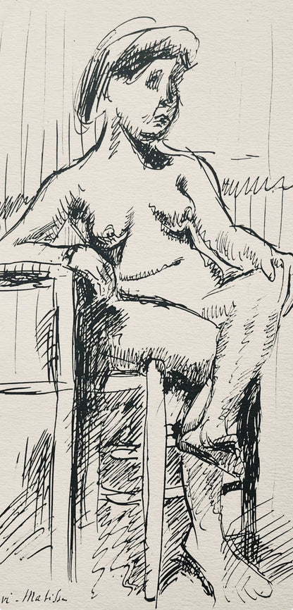 Henri Matisse, Composition (Dutel 3), Dessins De Henri-Matisse, Lithograph