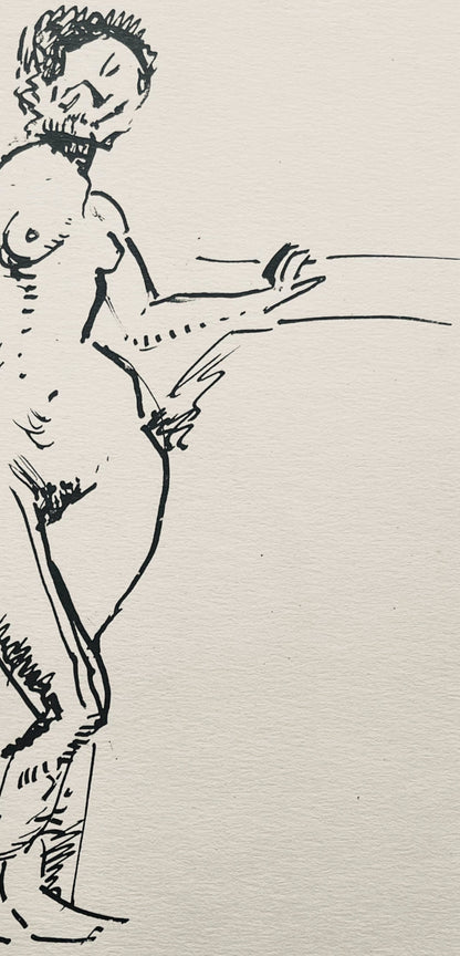 Henri Matisse, Composition (Dutel 3), Dessins De Henri-Matisse, Lithograph
