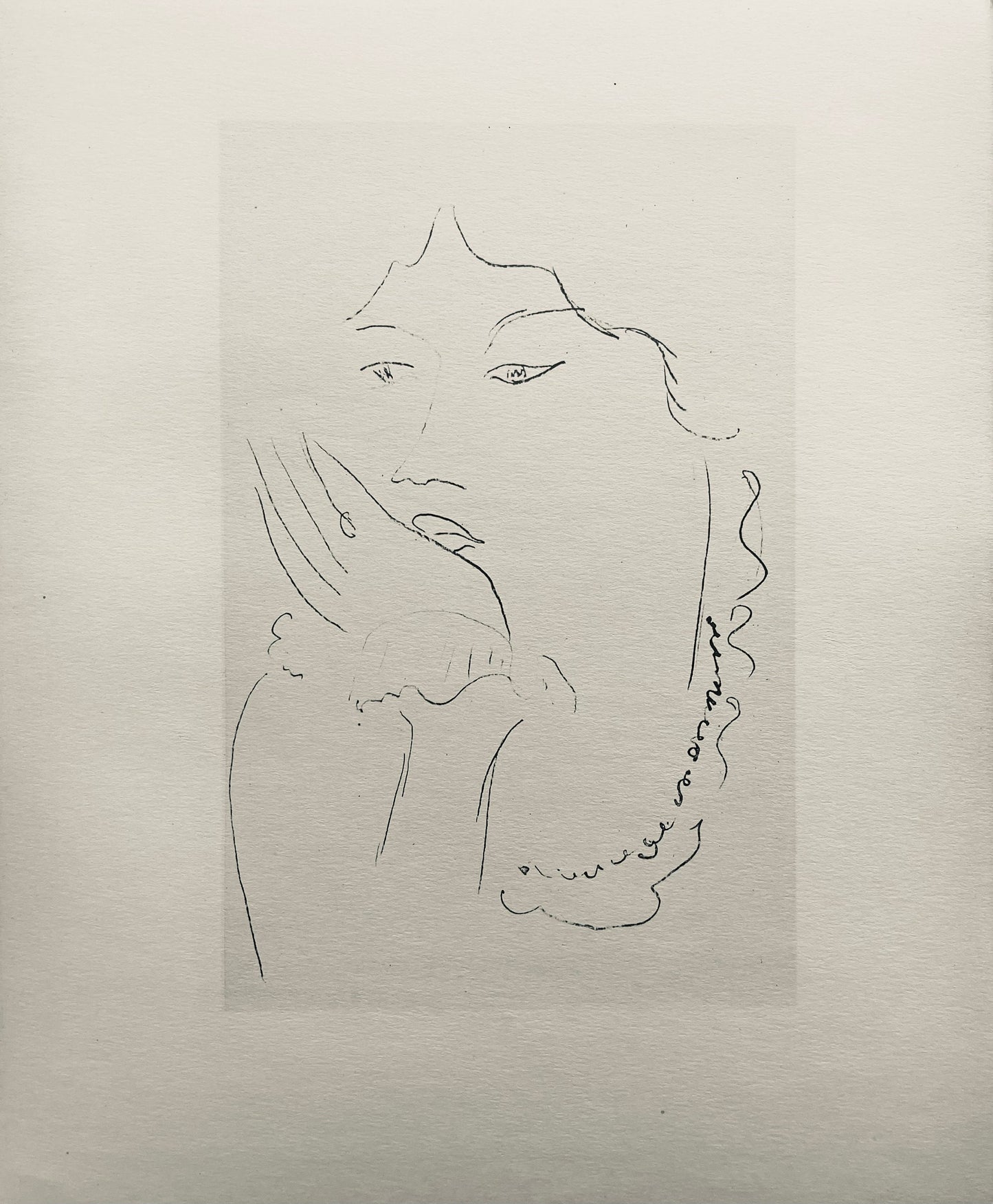 Henri Matisse, Composition (Dutel 3), Dessins De Henri-Matisse, Lithograph