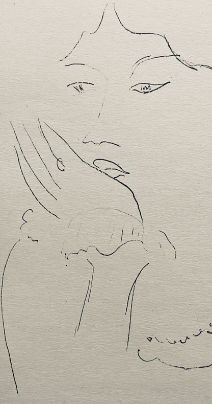 Henri Matisse, Composition (Dutel 3), Dessins De Henri-Matisse, Lithograph