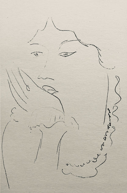 Henri Matisse, Composition (Dutel 3), Dessins De Henri-Matisse, Lithograph