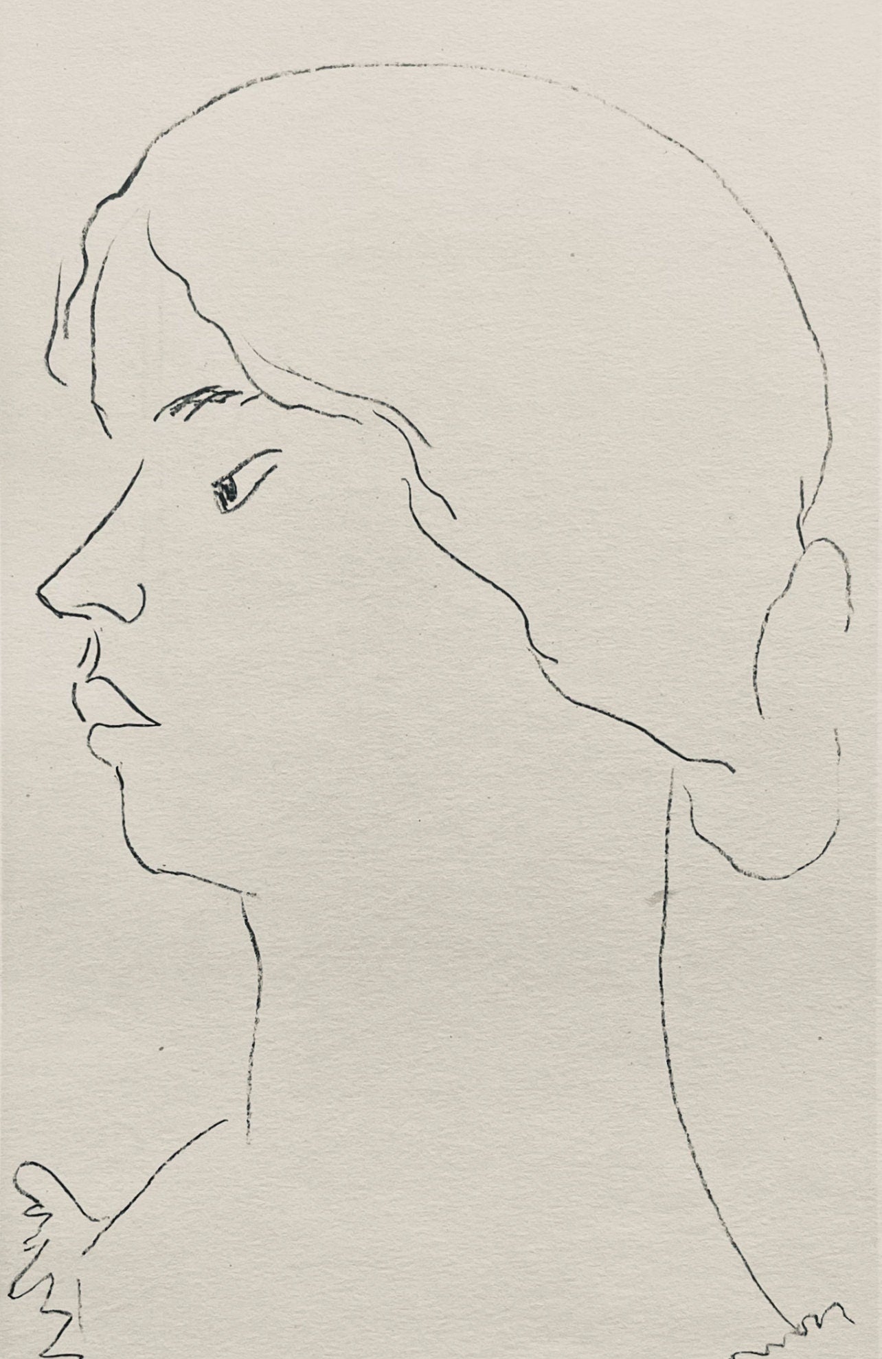 Henri Matisse, Composition (Dutel 3), Dessins De Henri-Matisse, Lithograph