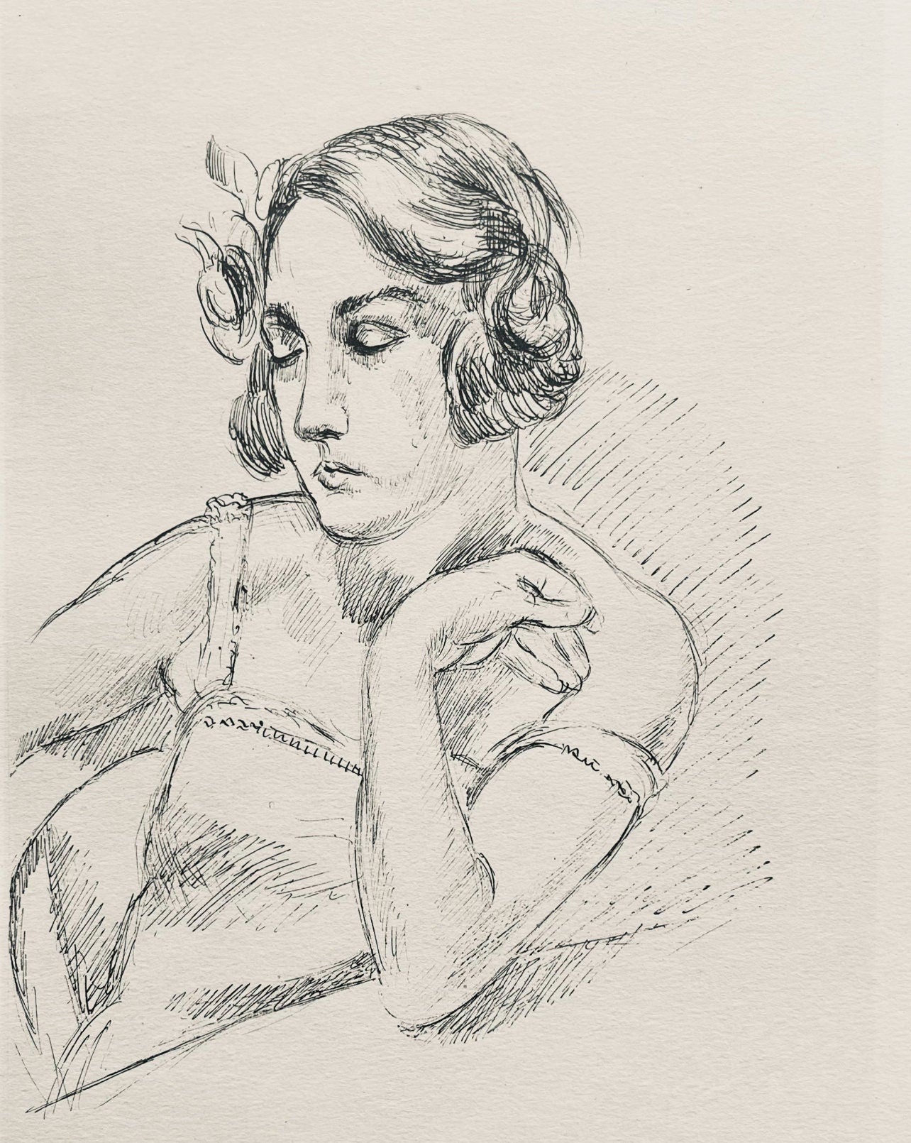 Henri Matisse, Composition (Dutel 3), Dessins De Henri-Matisse, Lithograph