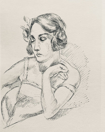 Henri Matisse, Composition (Dutel 3), Dessins De Henri-Matisse, Lithograph