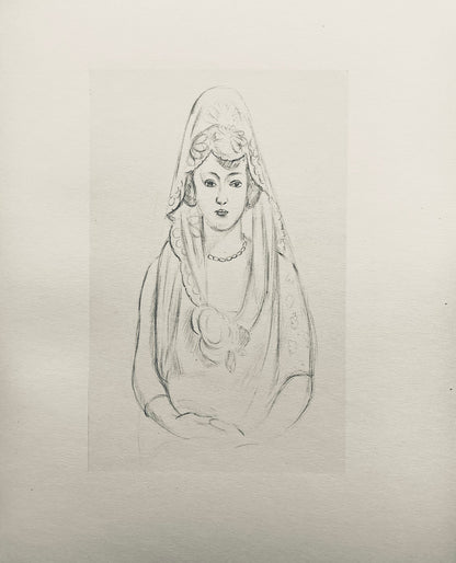 Henri Matisse, Composition (Dutel 3), Dessins De Henri-Matisse, Lithograph
